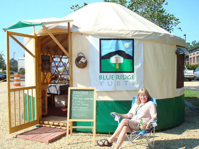 Blue Ridge Yurt display yurt