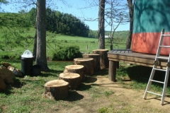 16ft yurt with steps