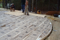 24ft yurt deck