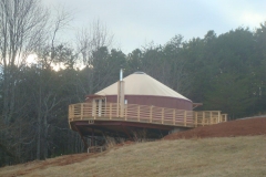30ft yurt with nice deck
