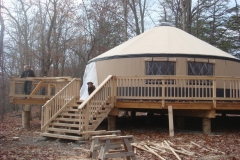 30ft yurt with side by side windows