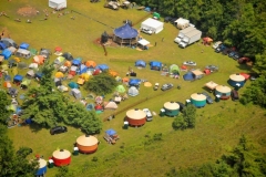 Yurt glamping at FloydFest