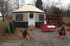 Christmas display yurt