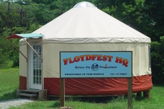 FloydFest Headquarters yurt