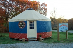 FloydFest headquarters yurt