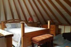 30/10 yurt with loft bedroom