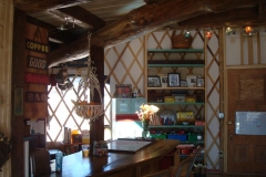 10ft yurt with built in shelving