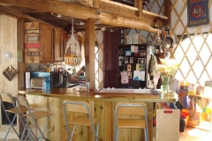Kitchen in 10ft yurt