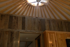 Yurt with ceiling fan