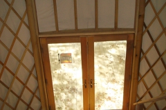 yurt with double doors